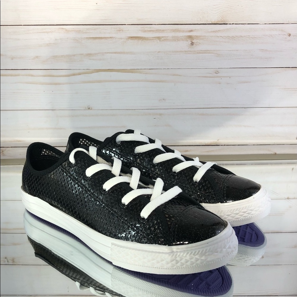NIB Converse Black Patent Sneakers